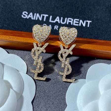 ysl イヤリング 黄銅 綺麗